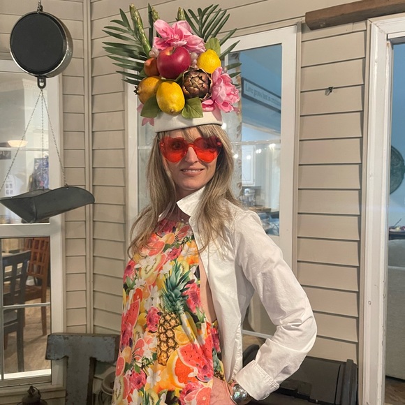 Show Me Your Mumu Tutti Frutti Small and Fruit Kentucky Derby Fascinator Hat - Picture 7 of 8